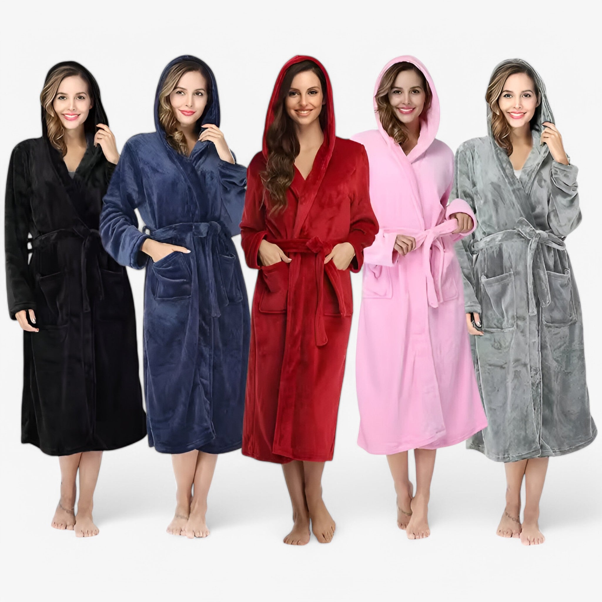 Accappatoio in Fleece Morbido e Caldo Donna - - accappatoio accappatoio fleece amalie | accappatoio in fleece morbido e caldo - € caldo donna fleece - Concept Palermo