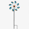 Rotor de viento de metal – Encantador molino de viento floral para tu jardín Hombre