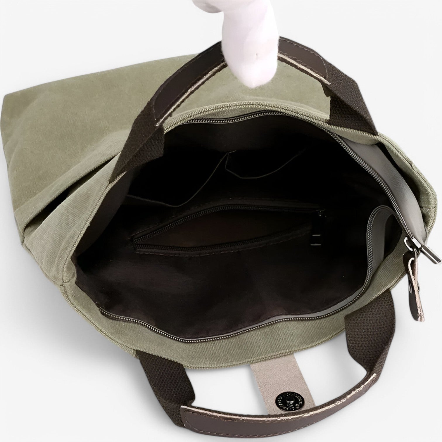 Borsa Tracolla Uomo Grande Grigia in Tela Canvas Resistente - Lavoro, Viaggio, Università - - Bags borsa canvas handbags mens bag tracolla uomini versatile versatile borsa - Concept Palermo