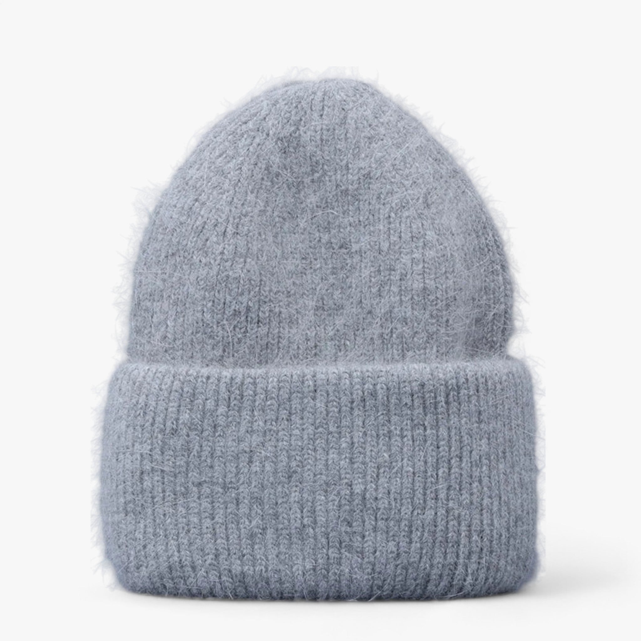 Cappello invernale: calore con vera pelliccia di coniglio Donna - Grigio 54cm-60cm - beanies bucket hats calore cappello cappello invernale coniglio donna hat invernale pelliccia Sun Hats - Concept Palermo