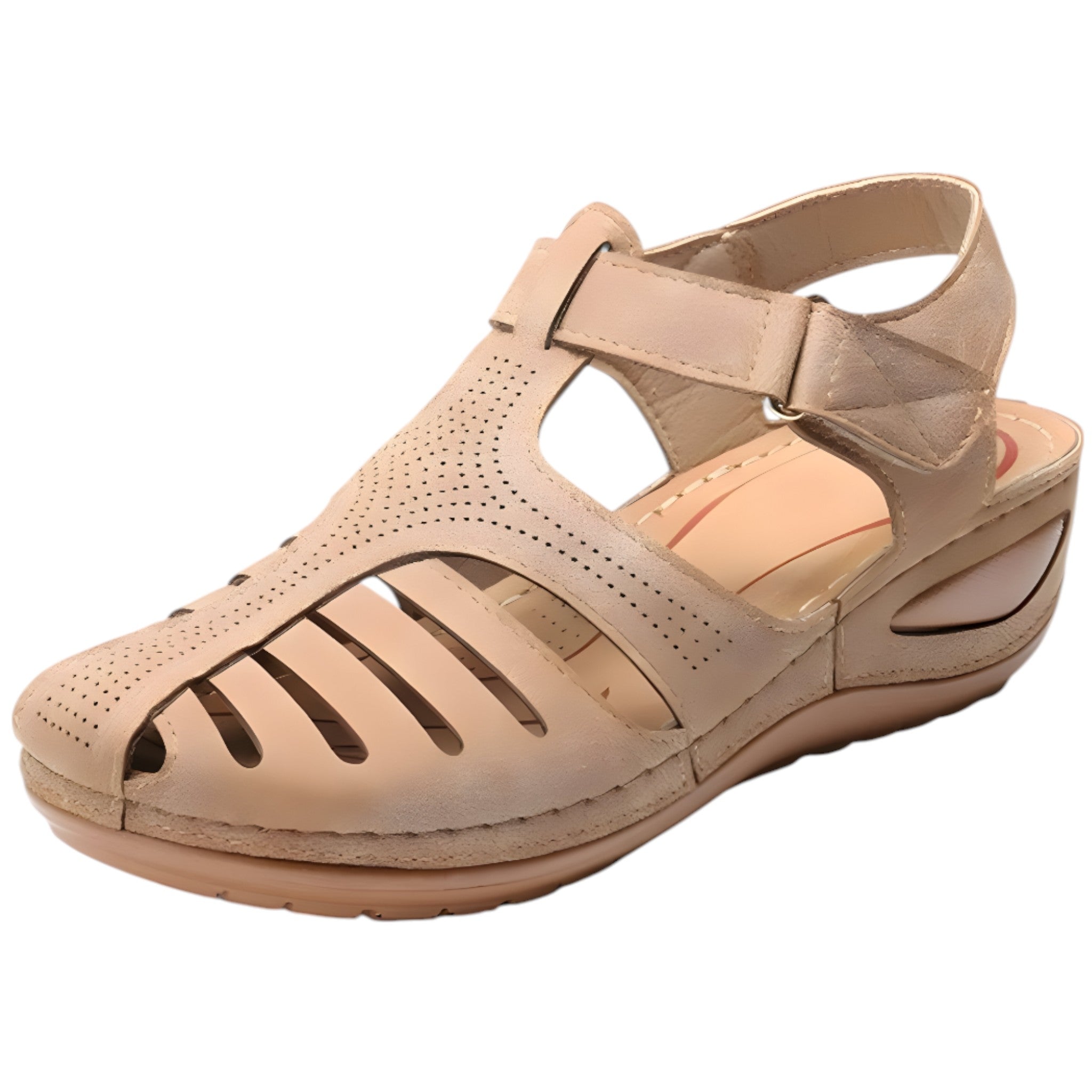 Sandali comfort traforati con cinturino Uomo - Beige - breathable sandals casual sandals cinturino comfort easy wear sandals fashion sandals nova | sandali comfort traforati con cinturino - €25 sandali sandali comfort traforati uomo - Concept Palermo