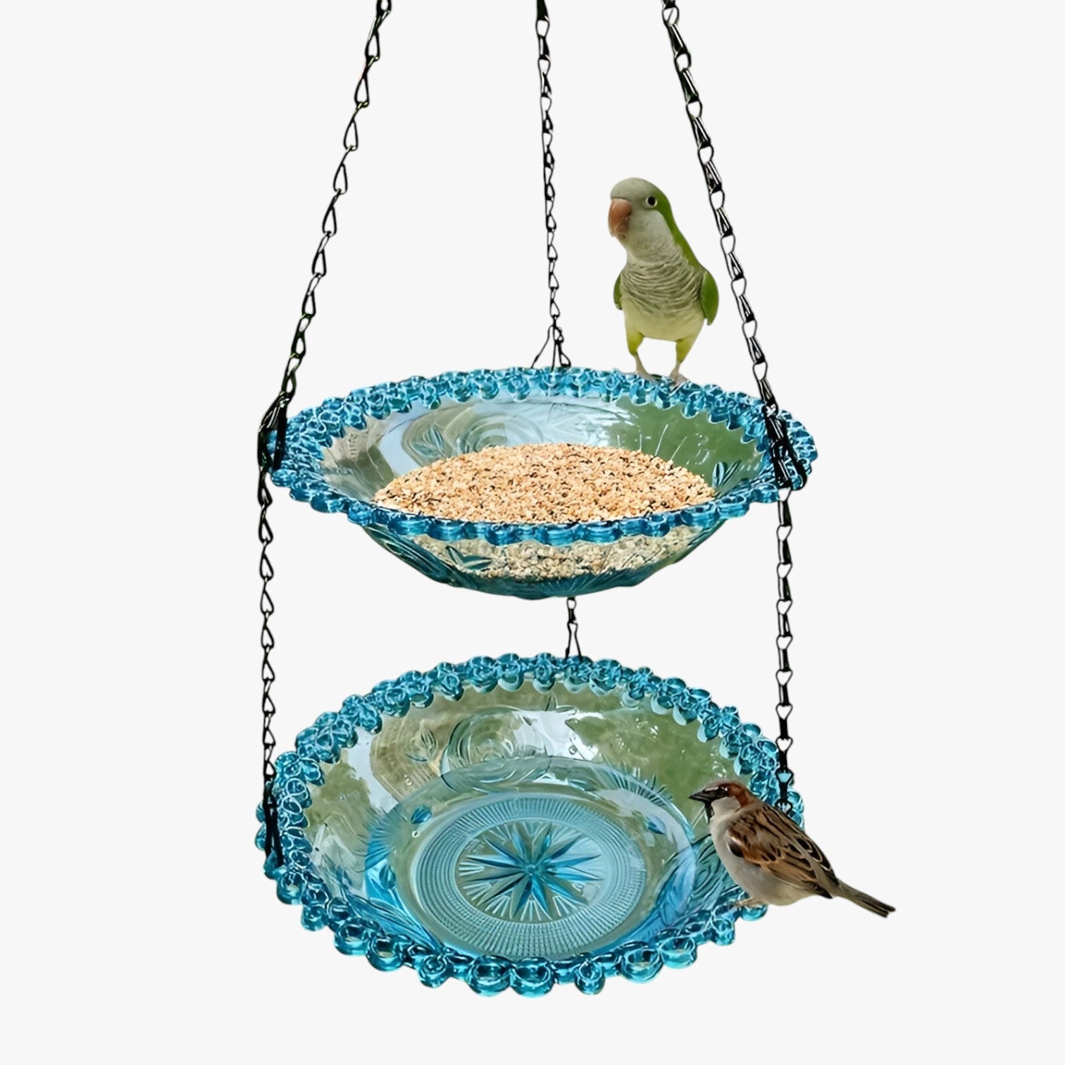 Casetta per uccelli a 2 strati con abbeveratoio – Sostenibile e decorativa Uomo - Blu - abbeveratoio bird bird house birdproduct casetta casetta uccelli decorativa pets & supplies sostenibile strati uccelli - Concept Palermo