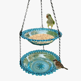 Casetta per uccelli a 2 strati con abbeveratoio - Sostenibile e decorativa Uomo - Blu - abbeveratoio bird bird house birdproduct casetta casetta uccelli decorativa Linen Men pets & supplies sostenibile strati uccelli - Concept Palermo