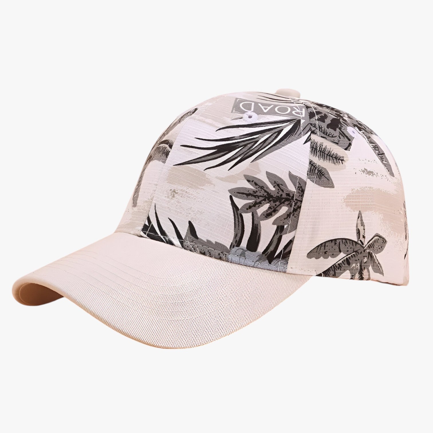 Cappellino da baseball in cotone con stampa a foglie e visiera parasole Uomo - Bianco Regolabile - baseball Baseball caps cappellino cappellino baseball caps cotone foglie men's hat mens cap parasole stampa - Concept Palermo
