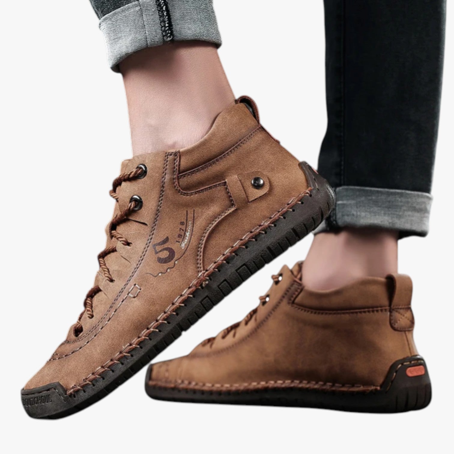 Scarpe casual da uomo in pelle cucite a mano: comfort a ogni passo - - Boots & Shoes casual comfort cucite mano Men's Shoes ogni passo pelle scarpe shoes - Concept Palermo