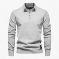 Jersey para hombre con media cremallera de algodón