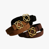 Vintage leren riem - Geeft je look een vleugje retro charme voor dames