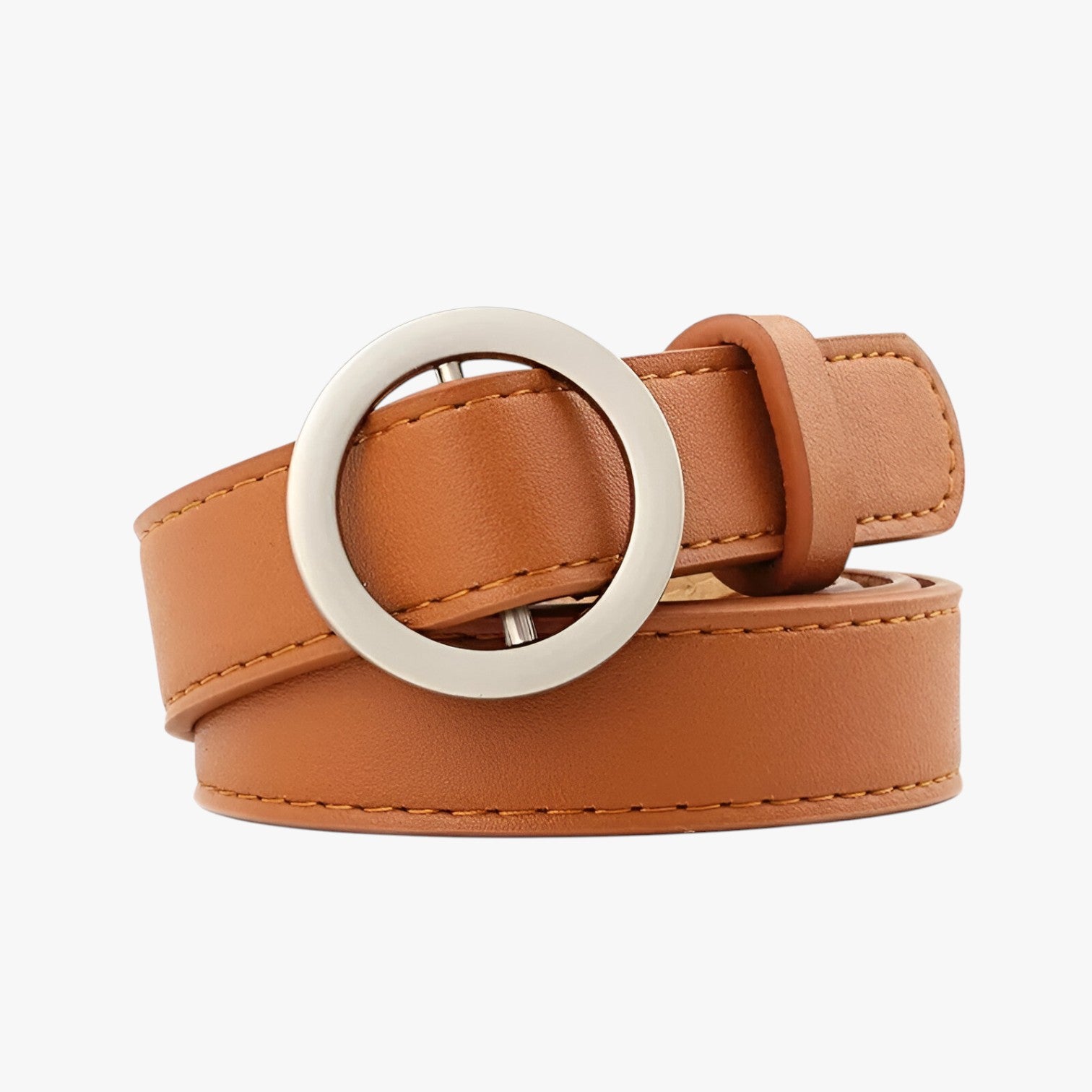 Cintura sottile e versatile per ogni look Donna - marrone Non poroso Fibbia rotonda 2.3x105 - Belts cintura cintura sottile donna look ogni sottile versatile waist belt for women Womens belt - Concept Palermo