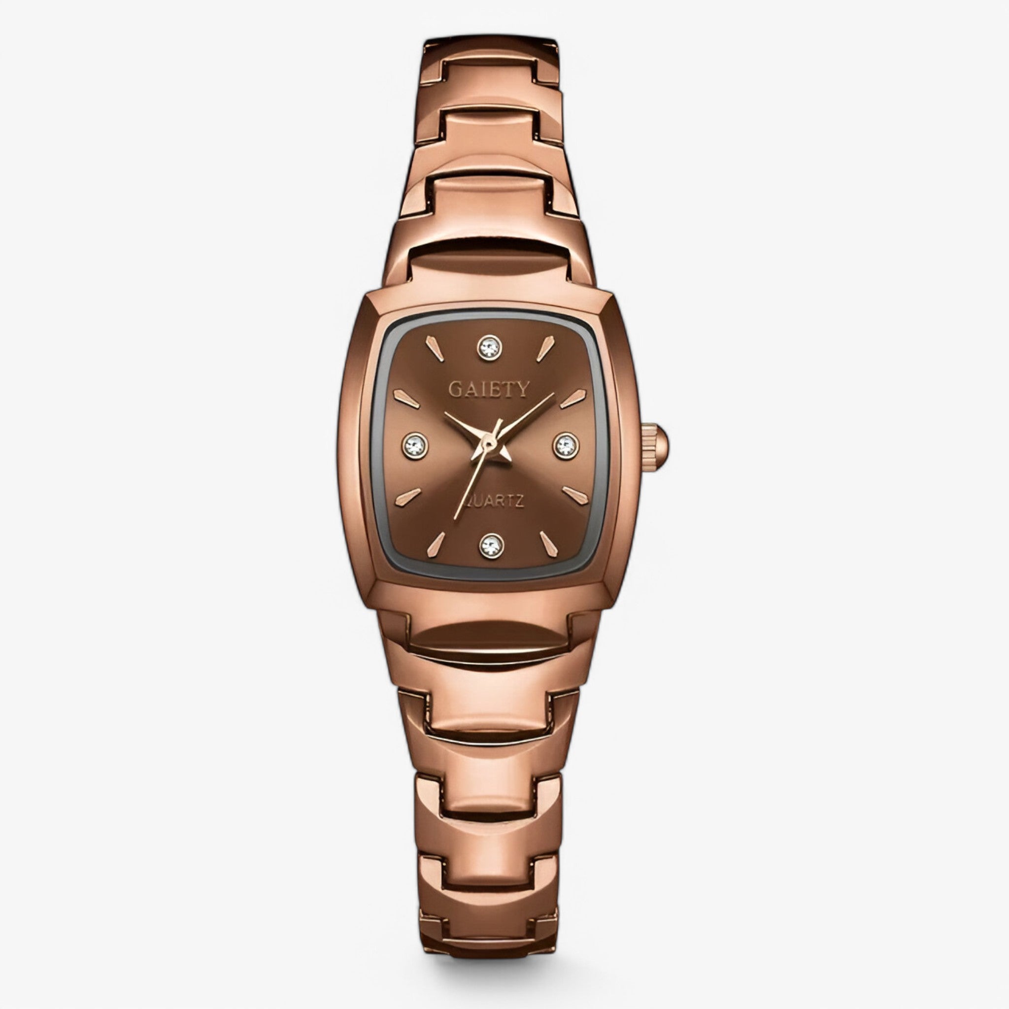 Orologio da donna casual al quarzo con cinturino in acciaio inox - Marrone - acciaio casual cinturino donna female watch inox orologio orologio donna quarzo watch for women - Concept Palermo