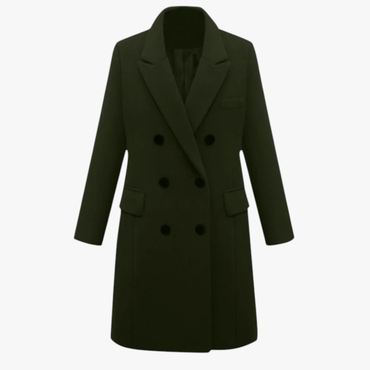 Giacca in lana da donna: calda, morbida e per l'ufficio - Verde oliva - calda coats coats for women donna female coat giacca giacca lana Jackets & Coats lana morbida ufficio women's coats & jackets - Concept Palermo