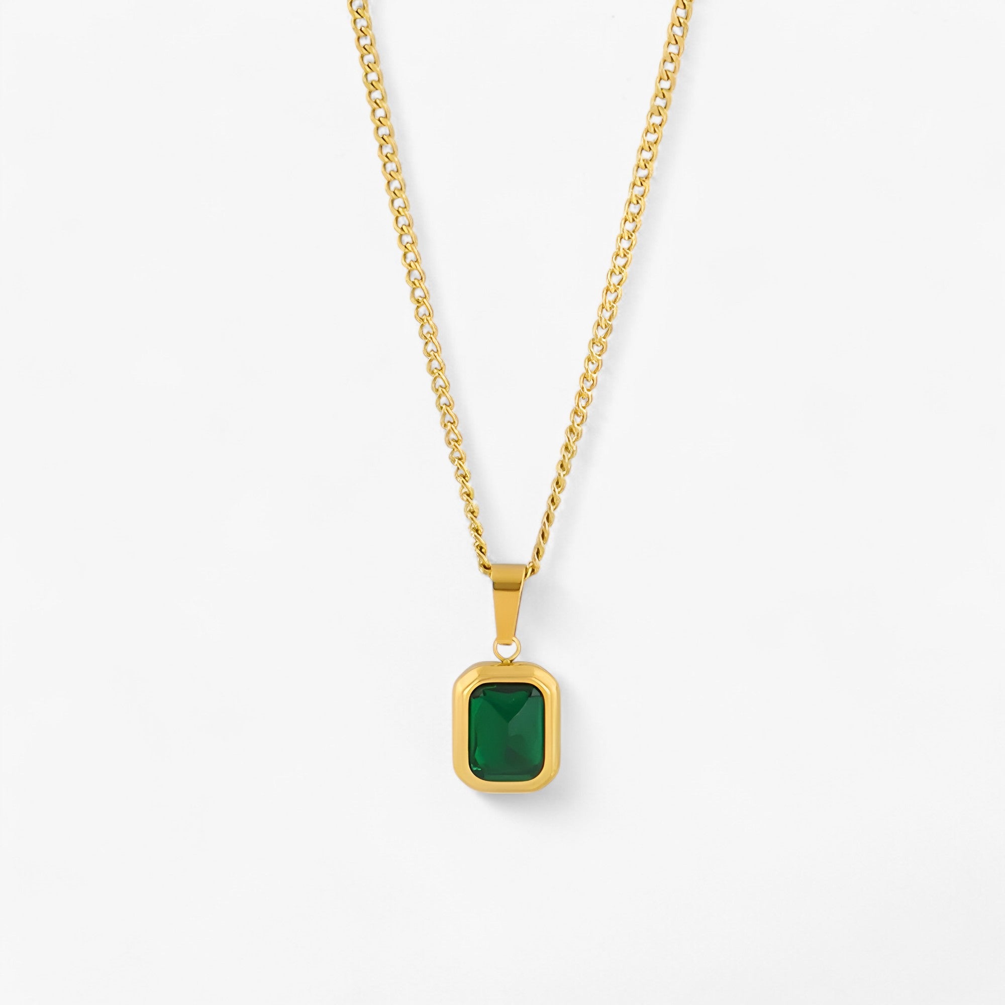 Collana con smeraldi in placcatura dorata - robusta Lana - Oro - collana collana smeraldi dorata jewelry lana necklaces Pendant Necklaces placcatura robusta smeraldi WOMEN - Concept Palermo