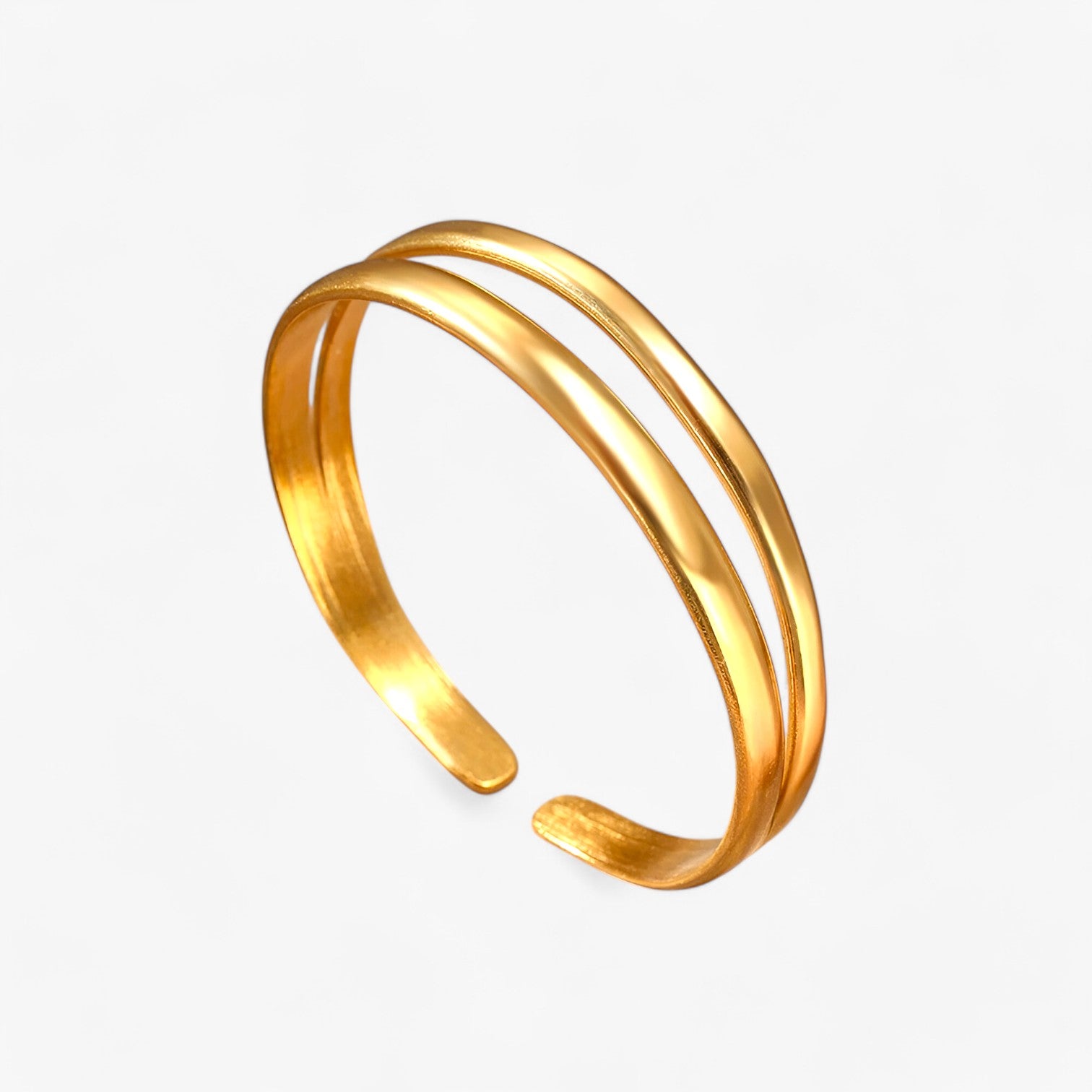 Bracciale Semplice a Due Strati – Eleganza Regolabile per Ogni Occasione Donna - Oro - Accessories Jewelry bracciale bracciale semplice BRACELETS donna eleganza jewelry occasione ogni regolabile - Concept Palermo