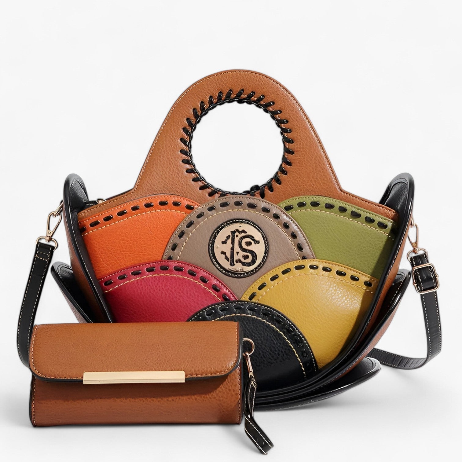 Grande Borsa a Spalla in Pelle con Ampi Scomparti - - ampi bags borsa borsa spalla pelle scomparti Shoulder Bags spalla Women's shoulder bag - Concept Palermo