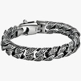 Sterling zilveren armband met uniek motief voor heren