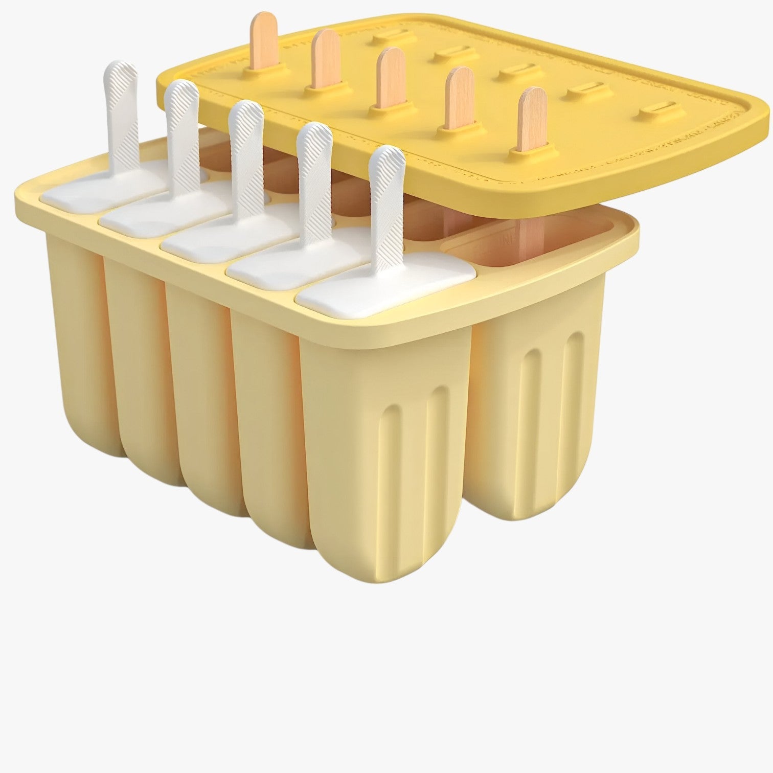 Stampi per Gelato Estivi – Facili Gelati Fai-da-te per Snack Rinfrescanti Uomo - 10 grid-giallo - estivi facili gelati gelato Kitchen kitchen & dining kitchen accessory kitchen tools rinfrescanti snack stampi - Concept Palermo