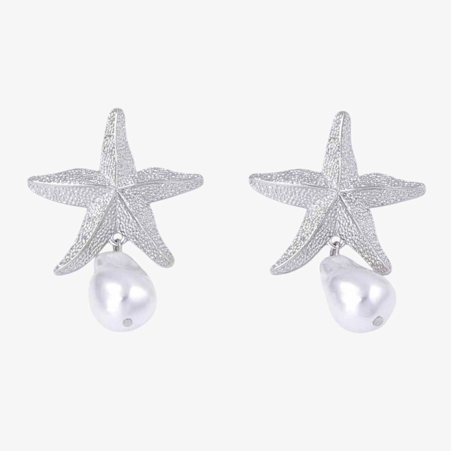 Orecchini a forma di stella marina alla moda per un'atmosfera estiva - Argento - alla atmosfera EARRINGS Earrings for Women Girls estiva forma jewelry marina moda New Fashion Earrings orecchini womens earring - Concept Palermo