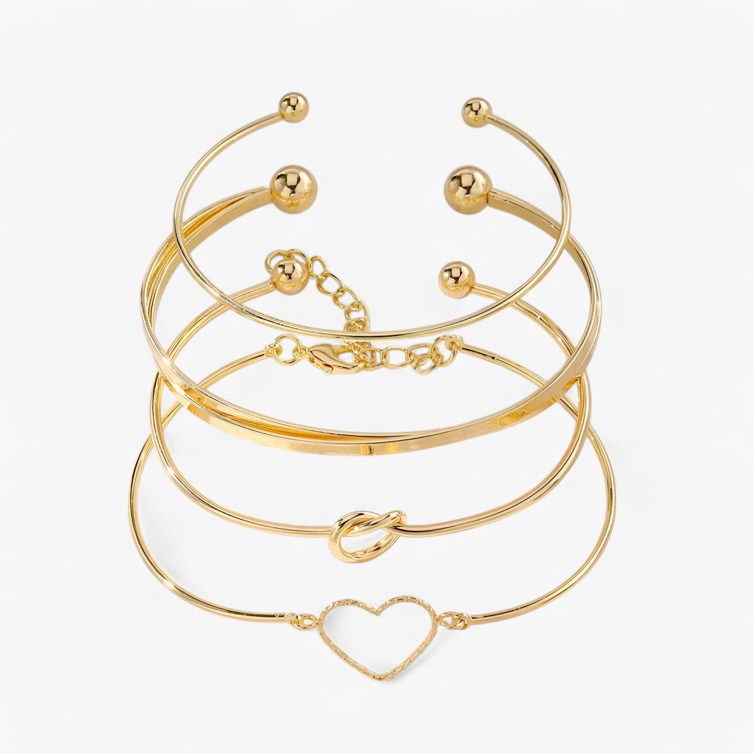 Set di braccialetti intrecciati in acciaio per un look goth chic Donna - - Accessories Jewelry acciaio braccialetti braccialetti intrecciati BRACELETS chic donna goth intrecciati jewelry WOMEN - Concept Palermo