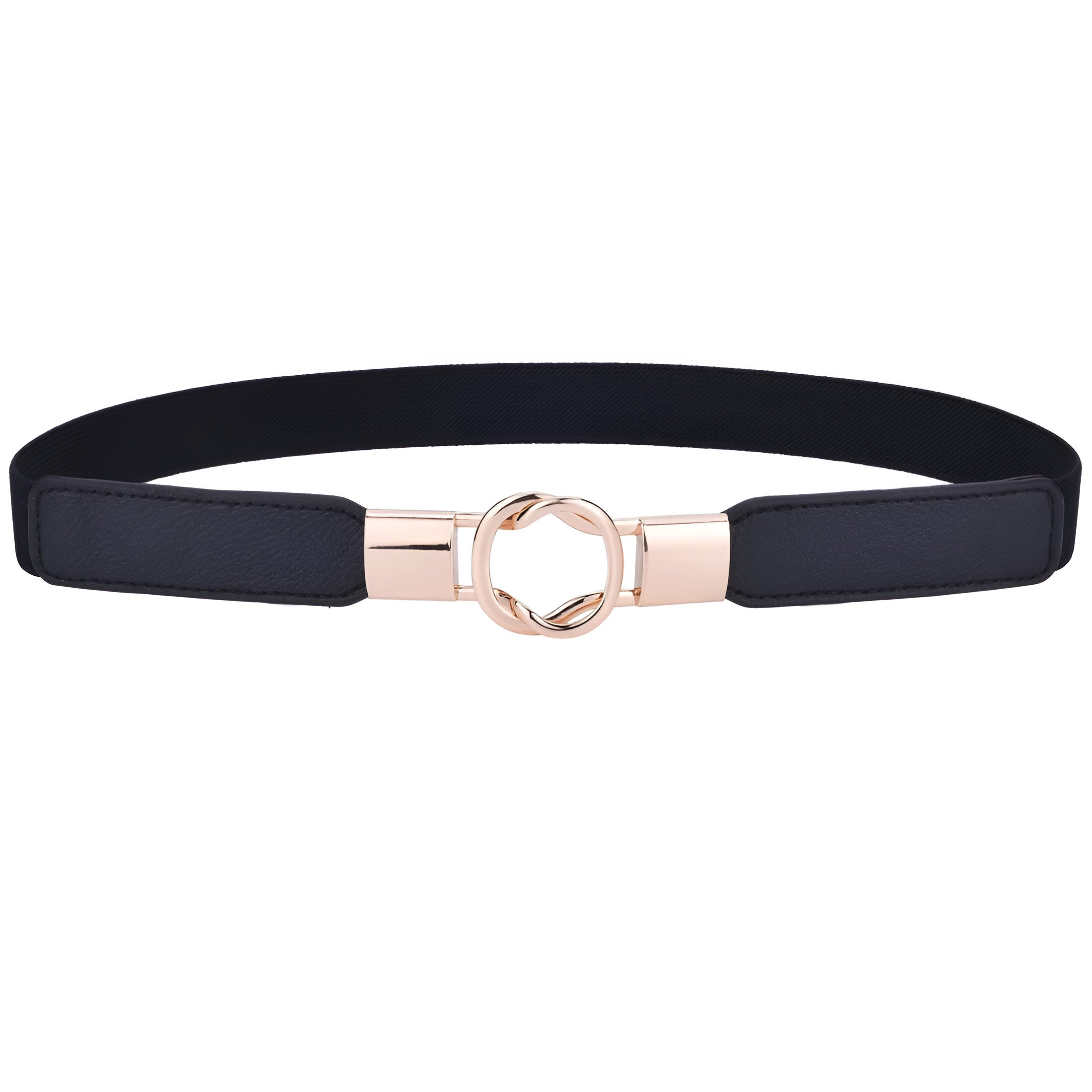 Cintura elastica sottile per abiti e taglie forti - Largo 3cm-2 Nero - abiti Belts belts for woman cintura cintura elastica elastica forti sottile taglie waist belt for women Womens belt - Concept Palermo