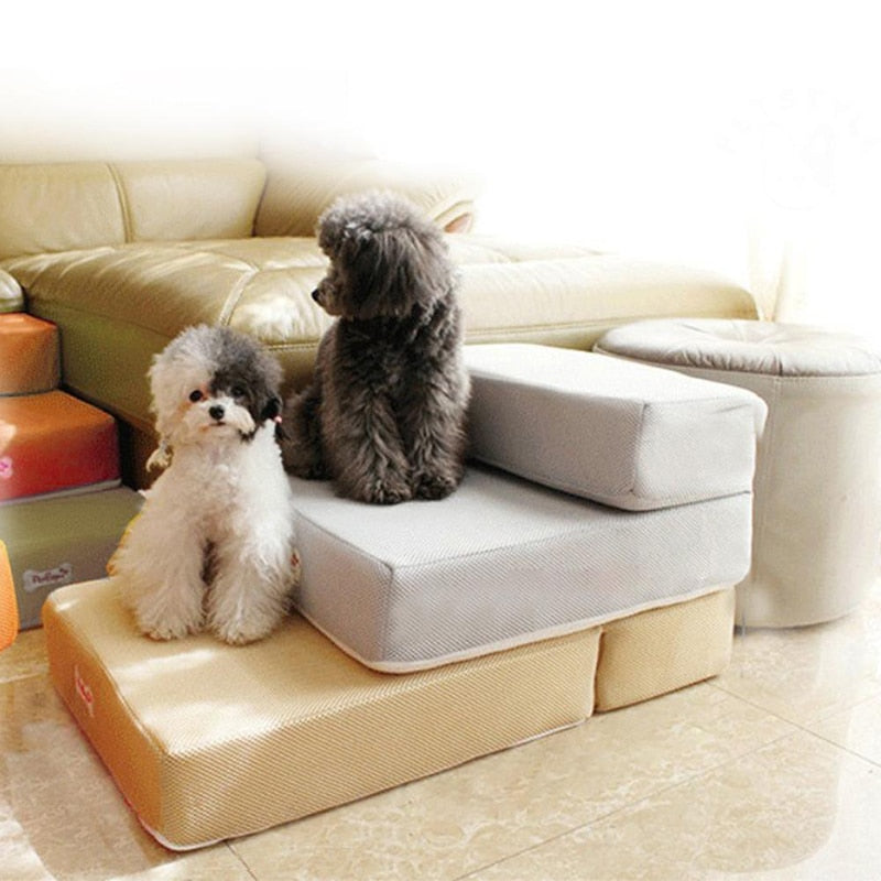 Scala per cani (2 strati) Fai salire facilmente il tuo piccolo sul divano - Grigio - cani divano dog stairs DOG SUPPLIES facilmente pet ramps pet steps pets & supplies salire scala scala cani strati - Concept Palermo