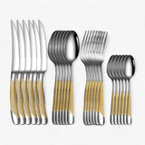 Set Posate Acciaio Inox da 24 Pezzi Elegante per Uomo