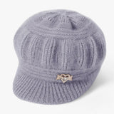 Gebreide fleece muts van koraal - Dubbele thermische bescherming voor heren
