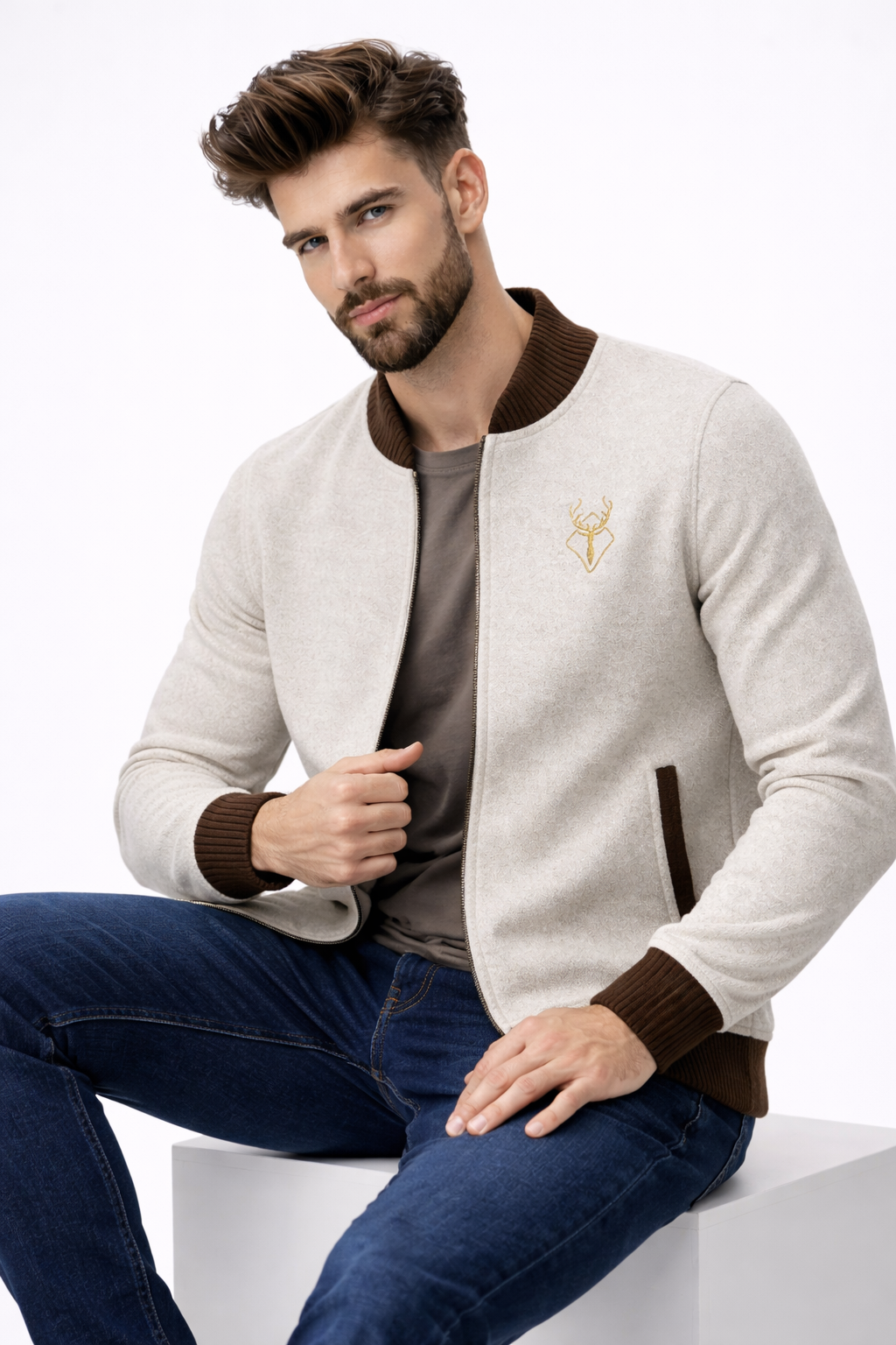 Cardigan Zippato Uomo 100% Lana Merino - Caldo, Morbido e Confortevole - - cardigan cardigan avec poches cardigan zippé cardigan élégant cardigans pour hommes chaud et pratique cross-from-marche-lino-15840255050077 homme mode masculine New-google outerwear moderne pratique style polyvalent vêtement homme vêtement léger zippé - Concept Palermo