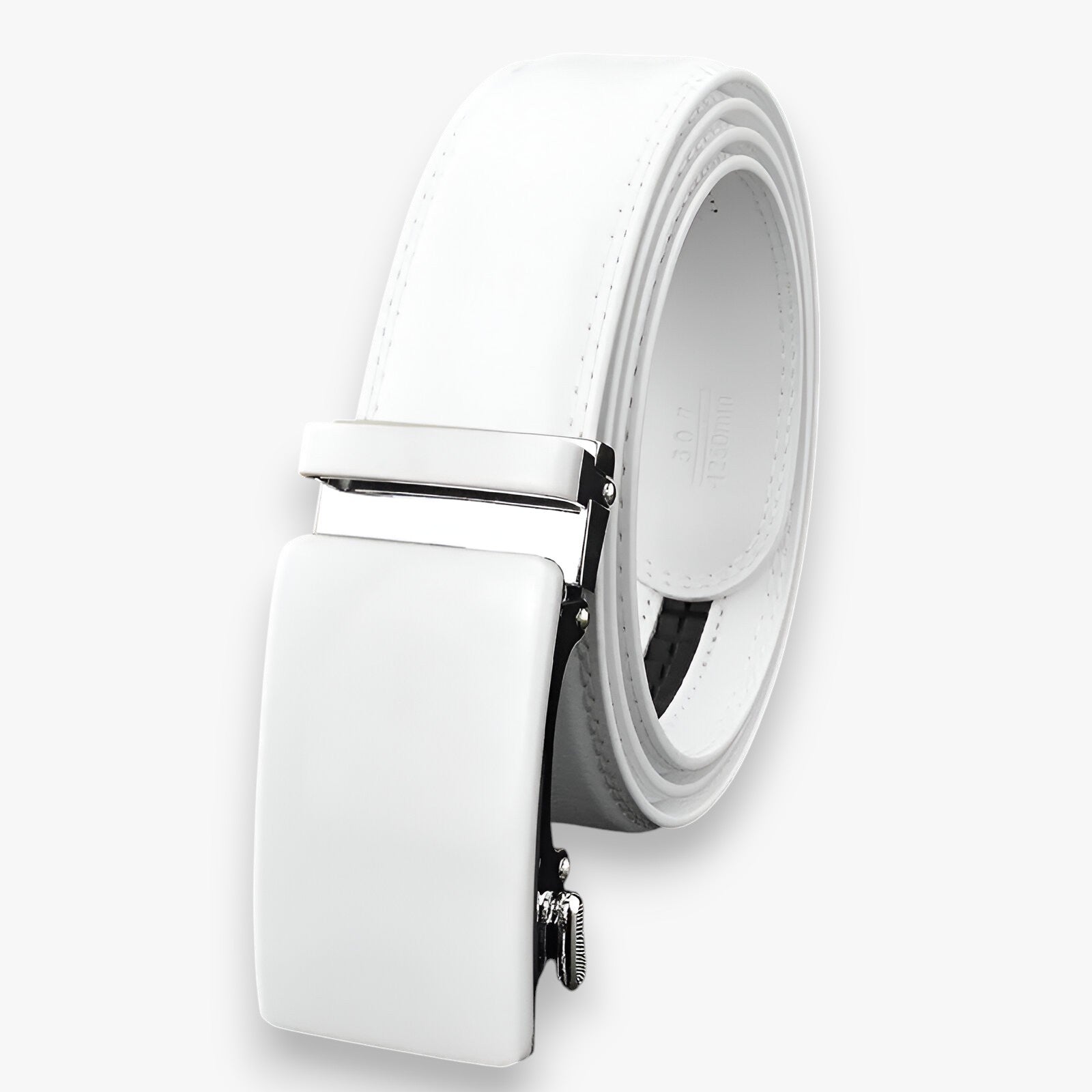 Cintura Uomo Bianca in Pelle Vegana - Designer Sostenibile - Bianco - belts bianca cintura cintura bianca designer mens accessory Mens belt sostenibile uomo - Concept Palermo