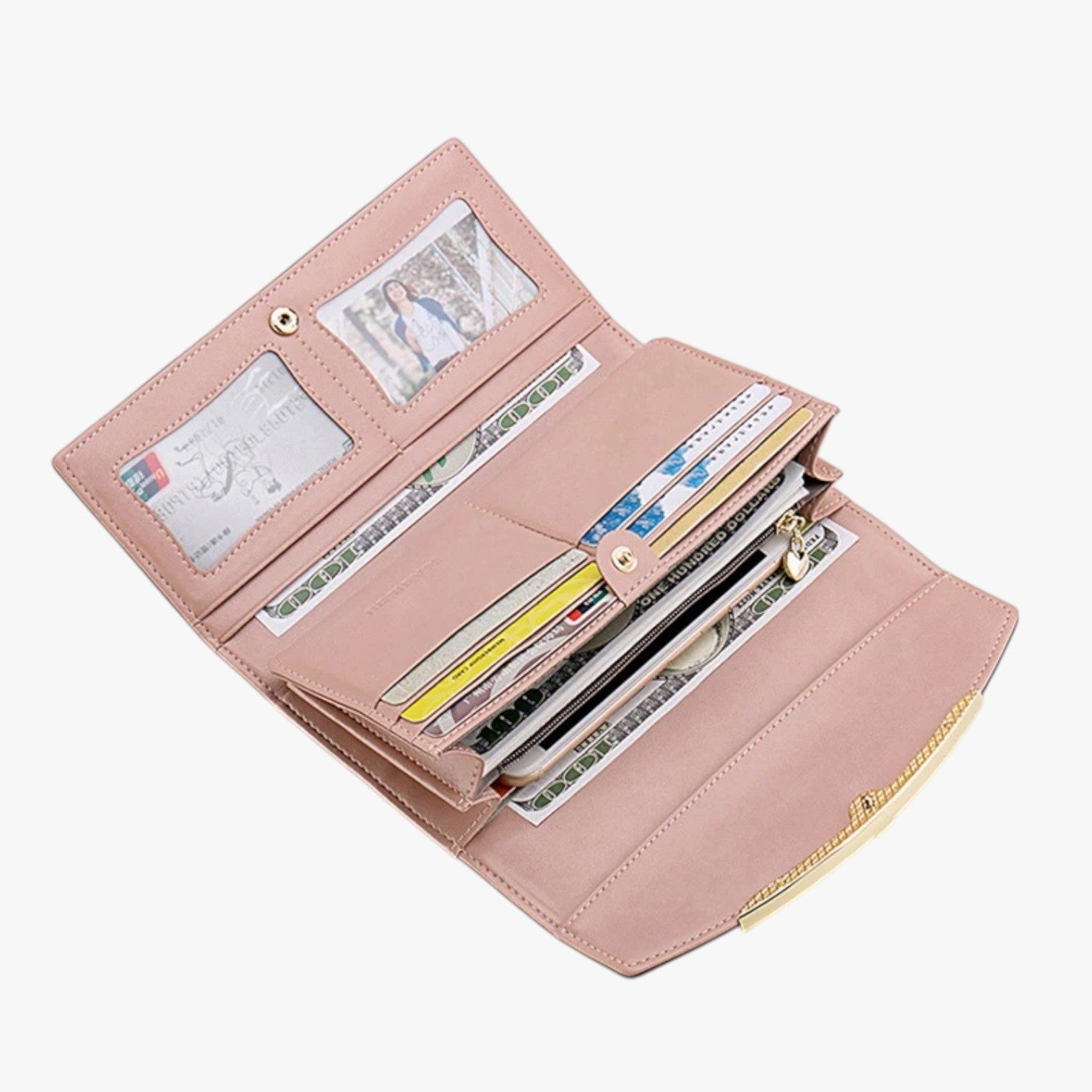 Portafoglio lungo in pelle con grande capacità - - capacità elegant wallet pelle portafoglio portafoglio pelle wallet wallets womens wallet - Concept Palermo