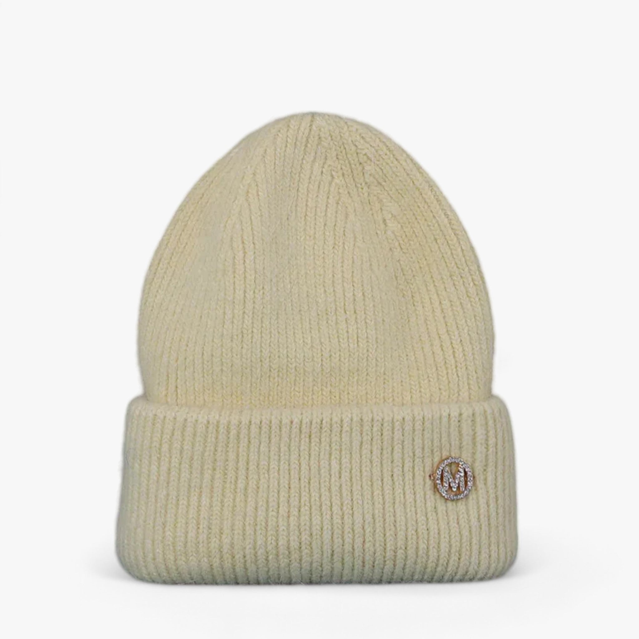 Cappello invernale: calore con vera pelliccia di coniglio Donna - Giallo chiaro con M 54cm-60cm - beanies bucket hats calore cappello cappello invernale coniglio donna hat invernale pelliccia Sun Hats - Concept Palermo