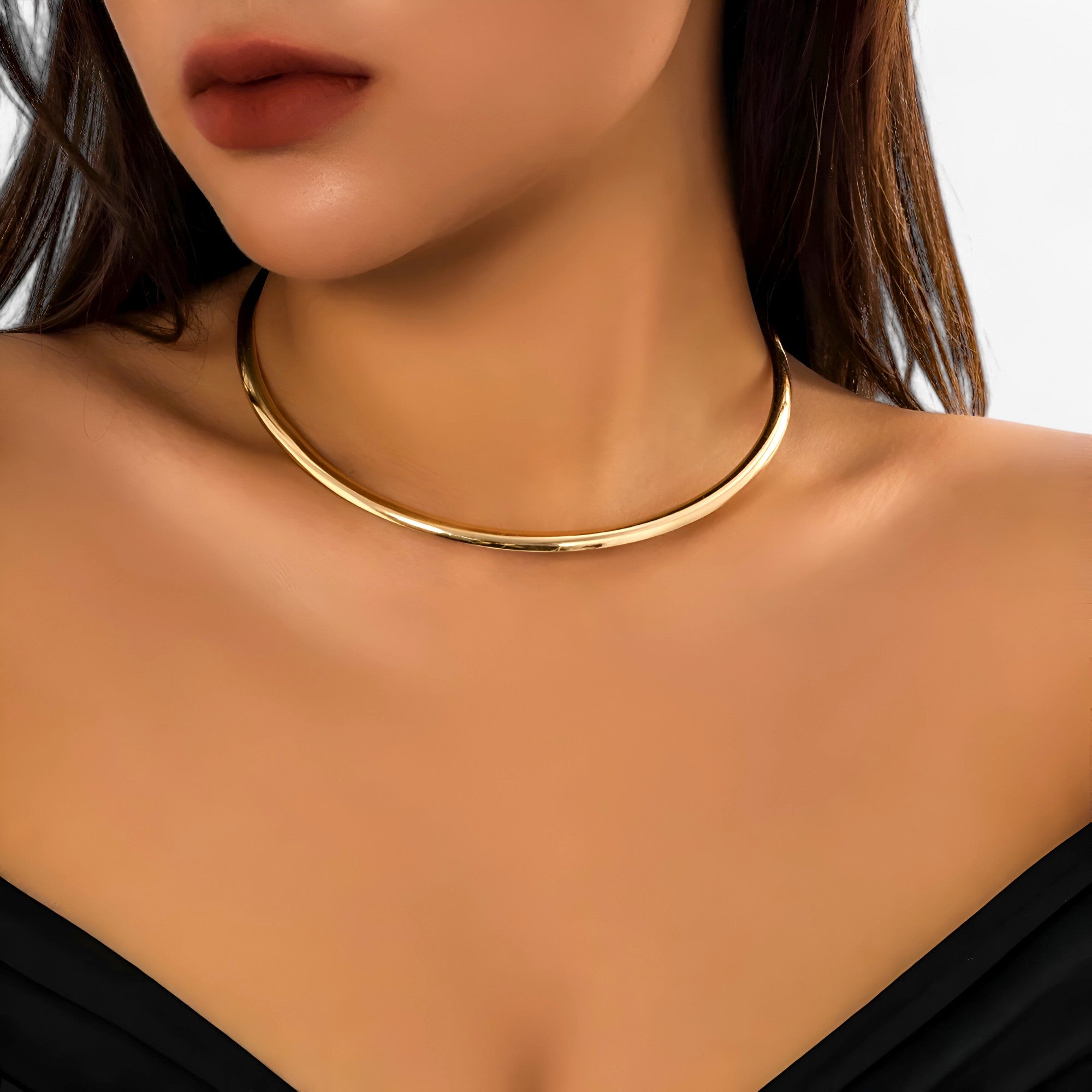 Collana Choker Oro Singola - Opzione di Stile per Ogni Look da Festa Lana Donna - - choker collana collana choker donna festa jewelry lana look necklaces Necklaces for Women WOMEN - Concept Palermo