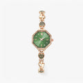 Orologio da donna con bracciale dorato e finitura vintage in argento