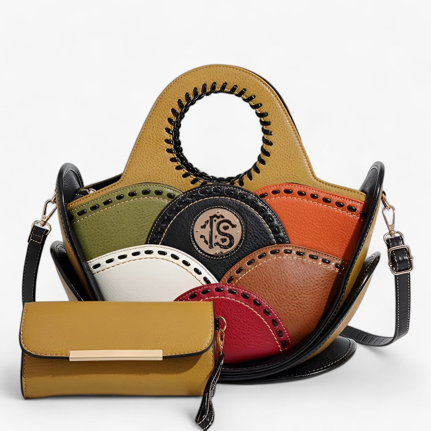 Grande Borsa a Spalla in Pelle con Ampi Scomparti - - ampi bags borsa borsa spalla pelle scomparti Shoulder Bags spalla Women's shoulder bag - Concept Palermo