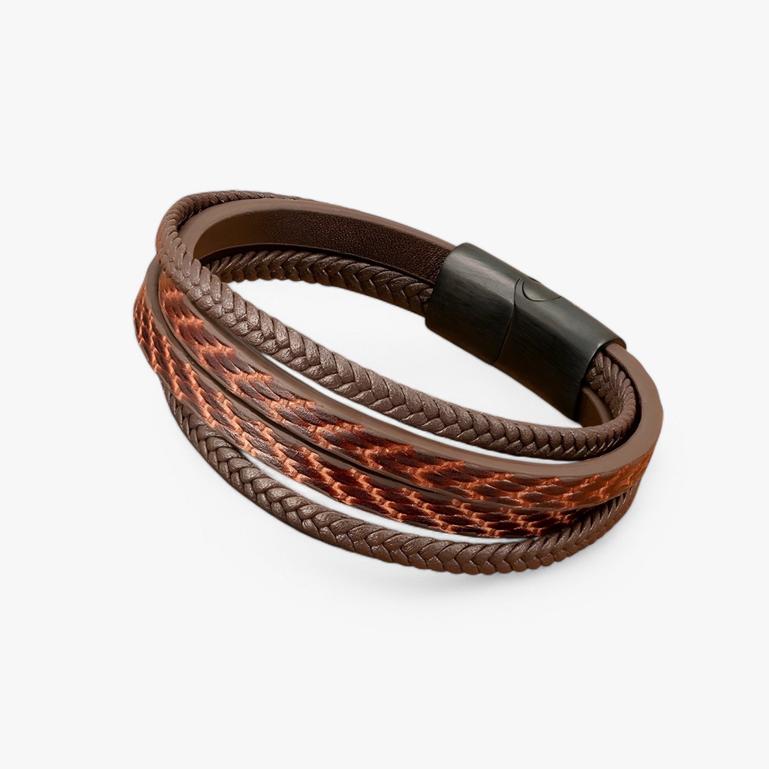 Multistrato & Magnetico Pelle Uomo - - BRACELETS jewelry magnetico mens accessory mens bracelet multistrato multistrato magnetico pelle uomo - Concept Palermo
