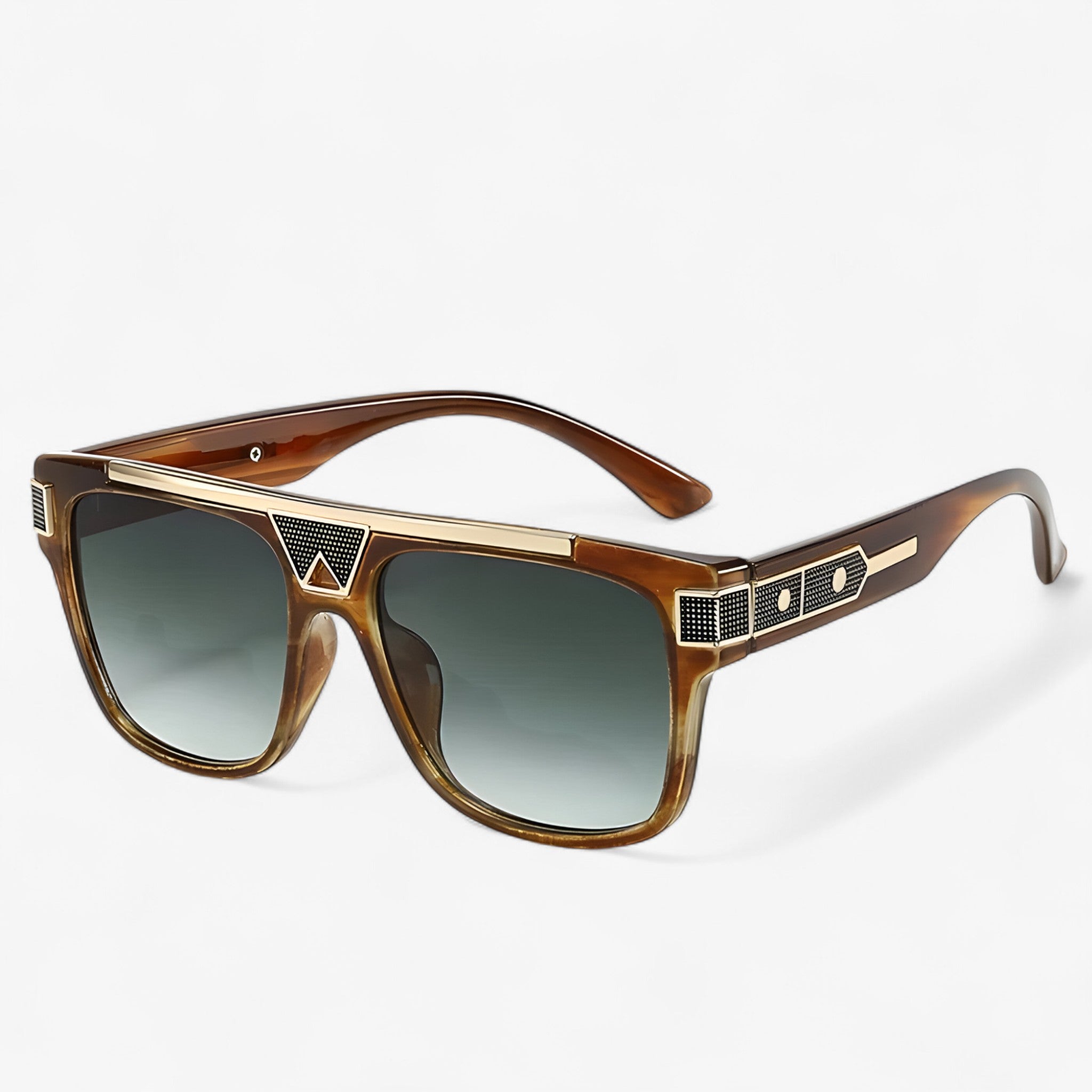 Occhiali da sole vintage con montatura pilota Uomo - Marrone Verde Come immagine - Fashion Sunglasses men sunglasses polarized mens sunglasses montatura occhiali occhiali sole pilota Polarized man sunglasses polarized sunglasses women sole Sunglasses sunglasses polarized men uomo vintage - Concept Palermo