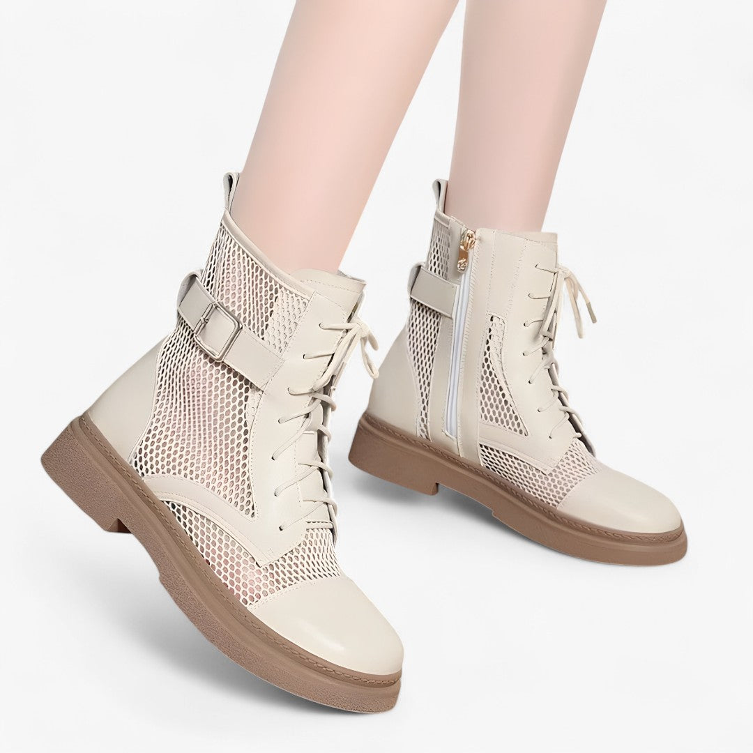 Stivali in rete con lacci e plateau sottile per l'estate Uomo - - BOOTS Boots & Shoes estate lacci plateau rete shoes sottile stivali stivali rete - Concept Palermo