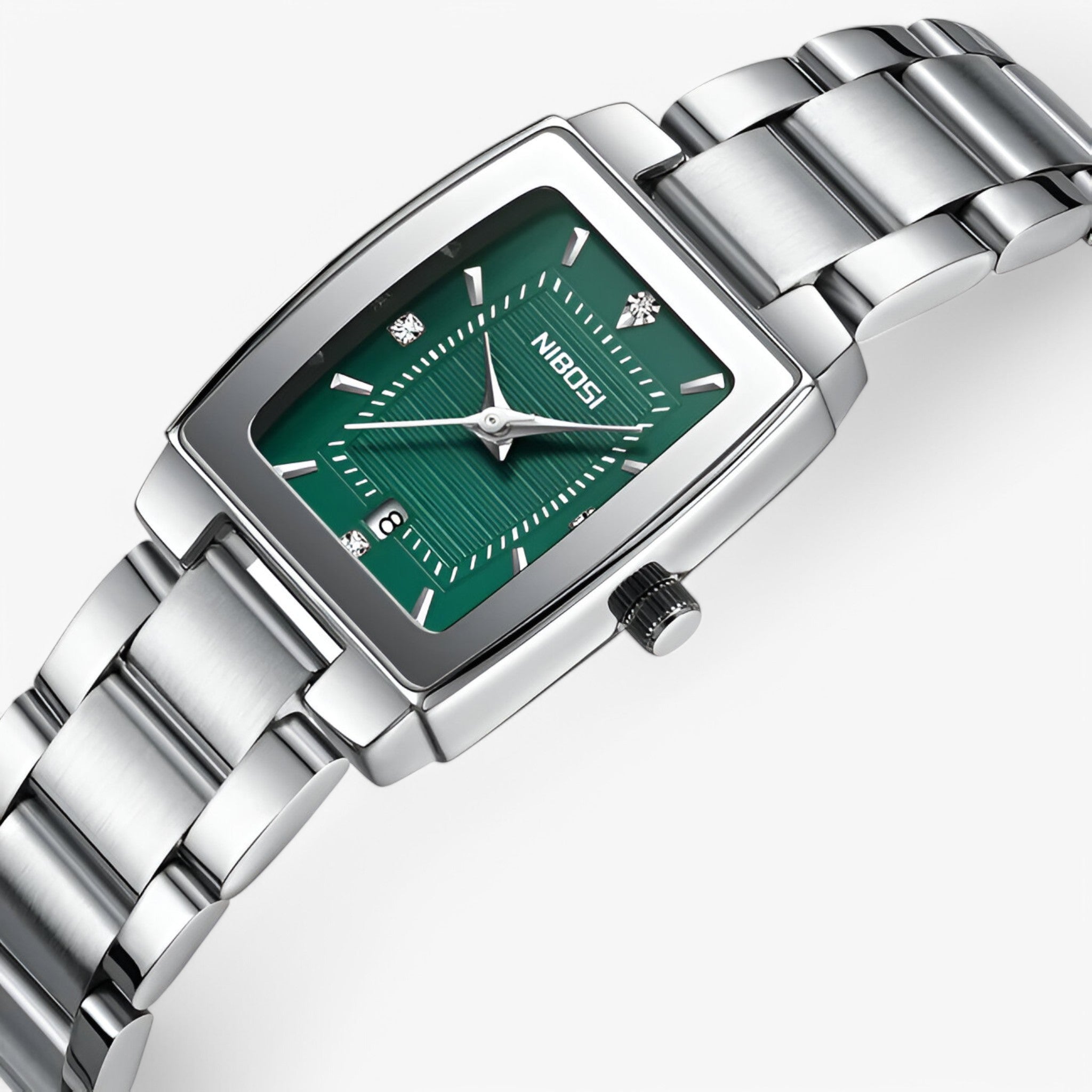 Orologio da donna di lusso in acciaio inossidabile - verde argento - acciaio donna inossidabile orologio orologio donna watch for women watches - Concept Palermo
