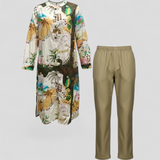 Zomerse damesoutfit van linnen