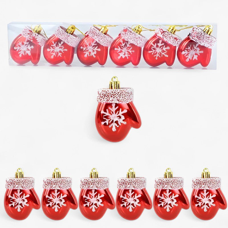 Palline Natalizie Festive - Set4 1 +1 GRATIS - albero di Natale caramelle natalizie decorazioni festive decorazioni natalizie decorazioni rosse e bianche decorazioni stagionali festive fiocchi di neve natalizie ornamenti natalizi palline palline decorate palline di Natale palline natalizie set di palline natalizie - Concept Palermo