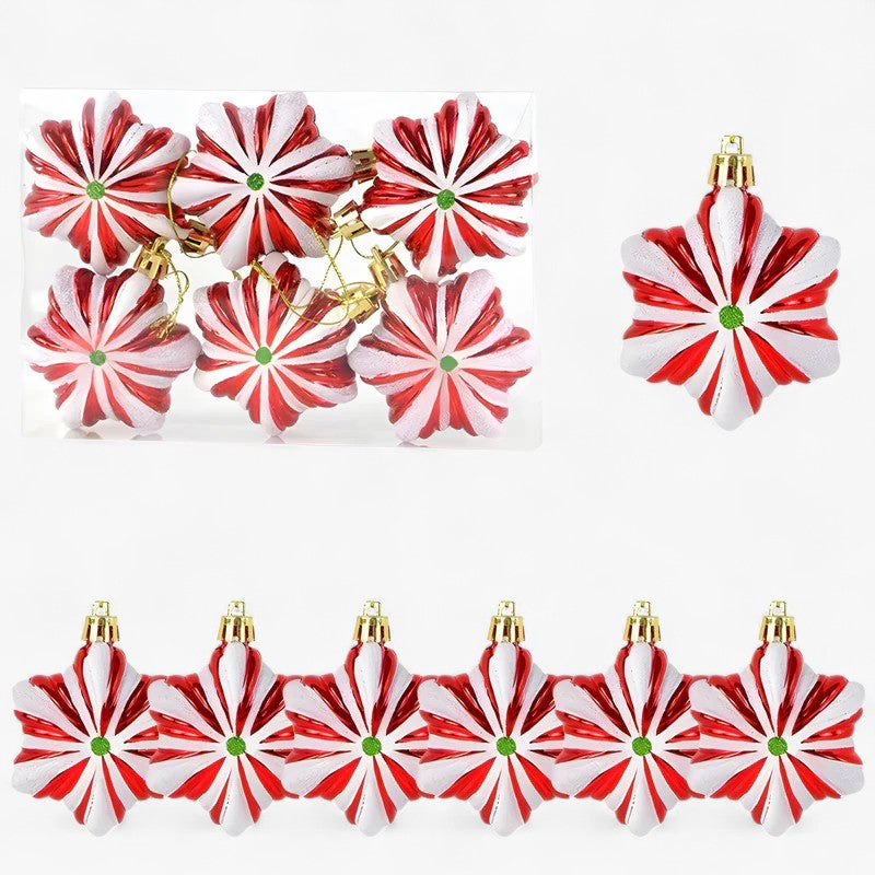 Palline Natalizie Festive - Set11 1 +1 GRATIS - albero di Natale caramelle natalizie decorazioni festive decorazioni natalizie decorazioni rosse e bianche decorazioni stagionali festive fiocchi di neve natalizie ornamenti natalizi palline palline decorate palline di Natale palline natalizie set di palline natalizie - Concept Palermo