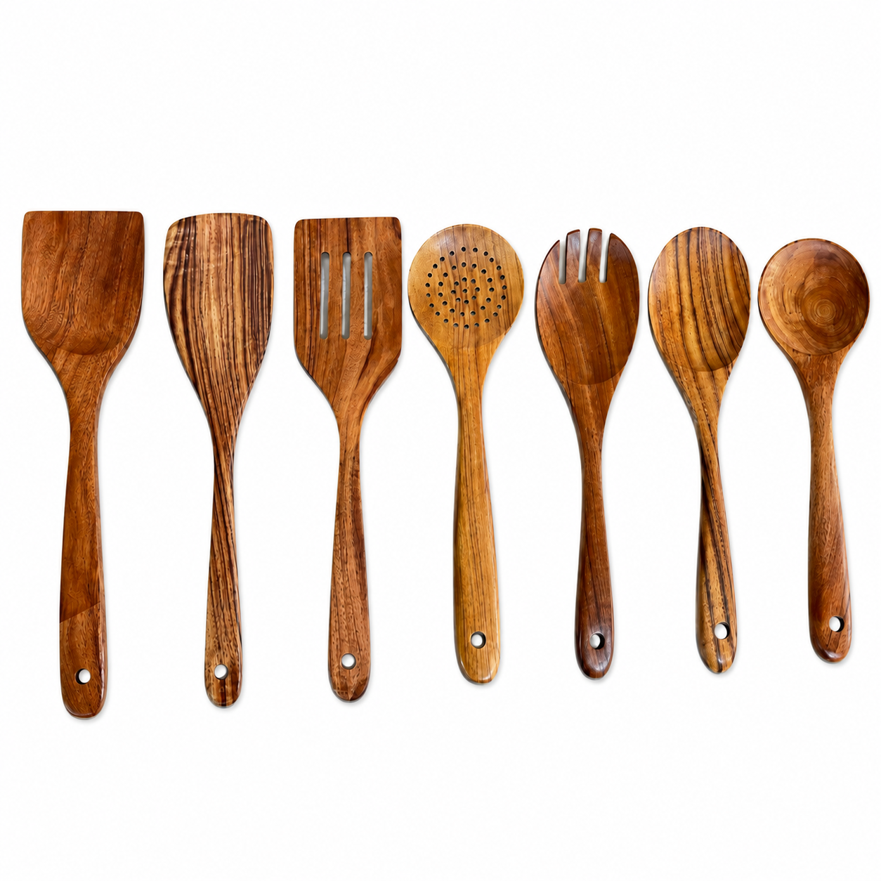 Set di posate da 7 pezzi TeakCraft Migliorate la vostra esperienza culinaria Lino - 2 - culinaria esperienza home & garden lino Mainland China migliorate pezzi posate posate pezzi - Concept Palermo