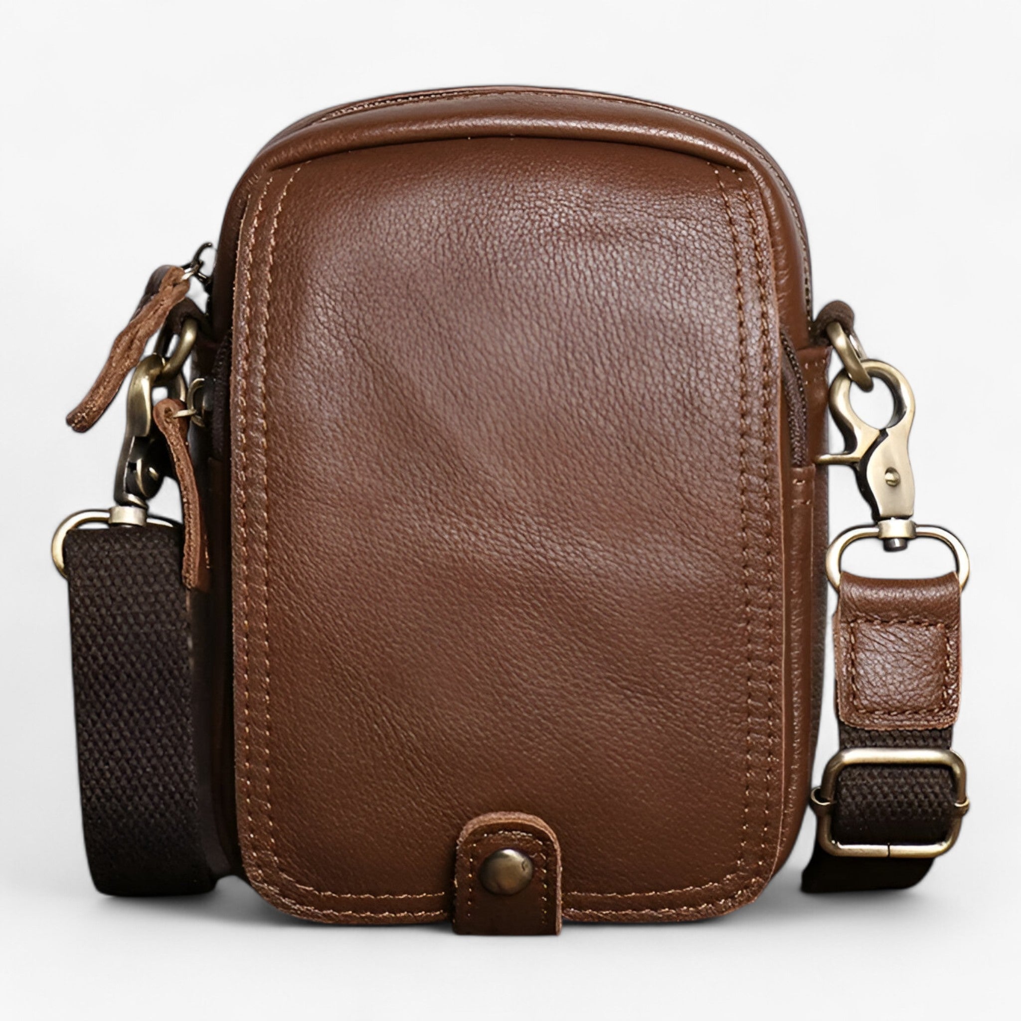 Borsa a Tracolla Donna Nera in Vera Pelle Bovina - Elegante, Leggera e Pratica - Marrone scuro - accessoires bags borsa borsa tracolla bovina leggera pelle pratica tassen tracolla - Concept Palermo