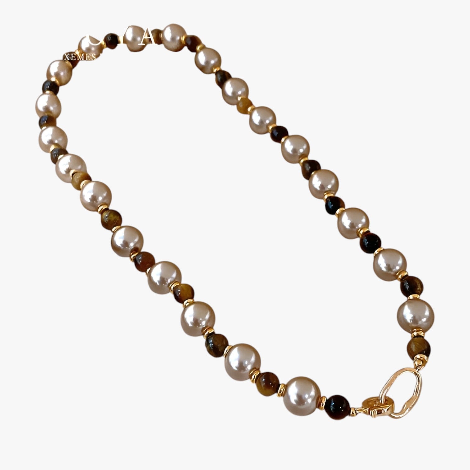Collana in occhio di tigre per un look raffinato Lana Donna - Colore dorato - collana collana occhio donna Fashion Necklaces jewelry lana look Necklace Necklaces for Women occhio raffinato - Concept Palermo