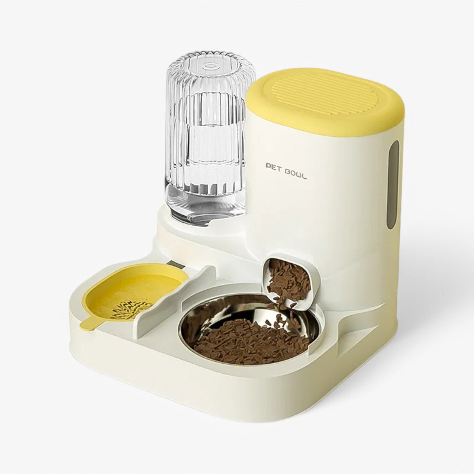 Distributore Automatico di Cibo – Sempre Acqua e Cibo Fresco - Giallo - acqua automatico cibo distributore distributore automatico fresco pet PET SUPPLIES pets & supplies sempre - Concept Palermo