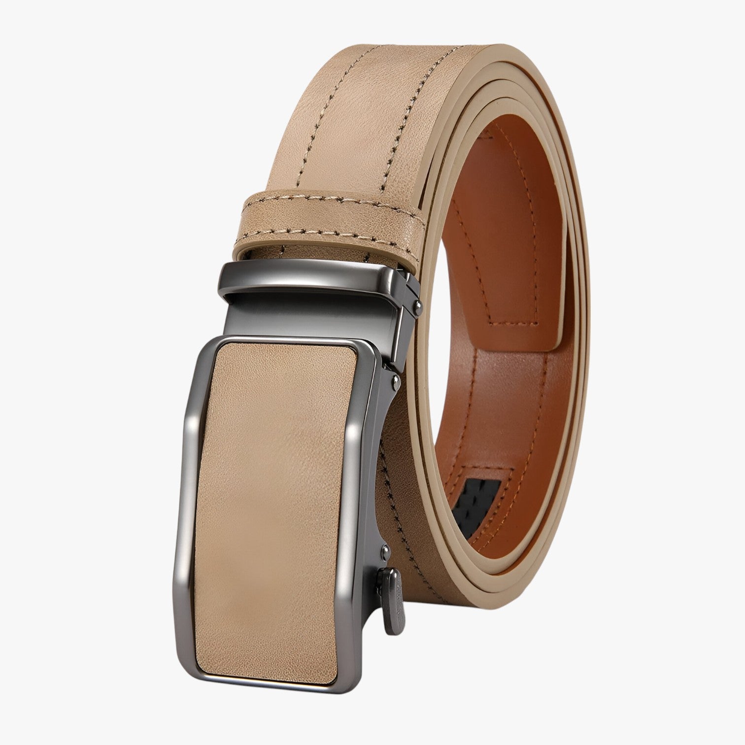 Cintura con fibbia automatica da uomo - Stile e comfort per ogni giorno - Beige - automatica Belts belts for men cintura cintura fibbia comfort fibbia giorno mens accessory Mens belt ogni - Concept Palermo
