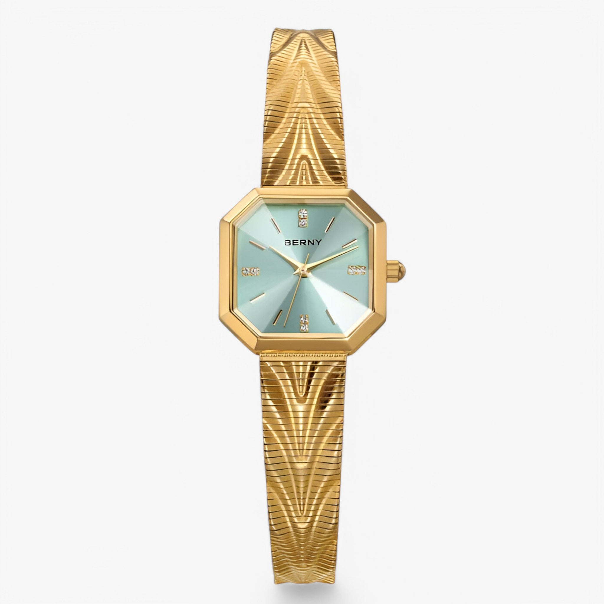 Orologio ottagonale in oro di lusso Acciaio - Acqua Oro - acciaio female watch orologio orologio ottagonale ottagonale watch for women watches - Concept Palermo