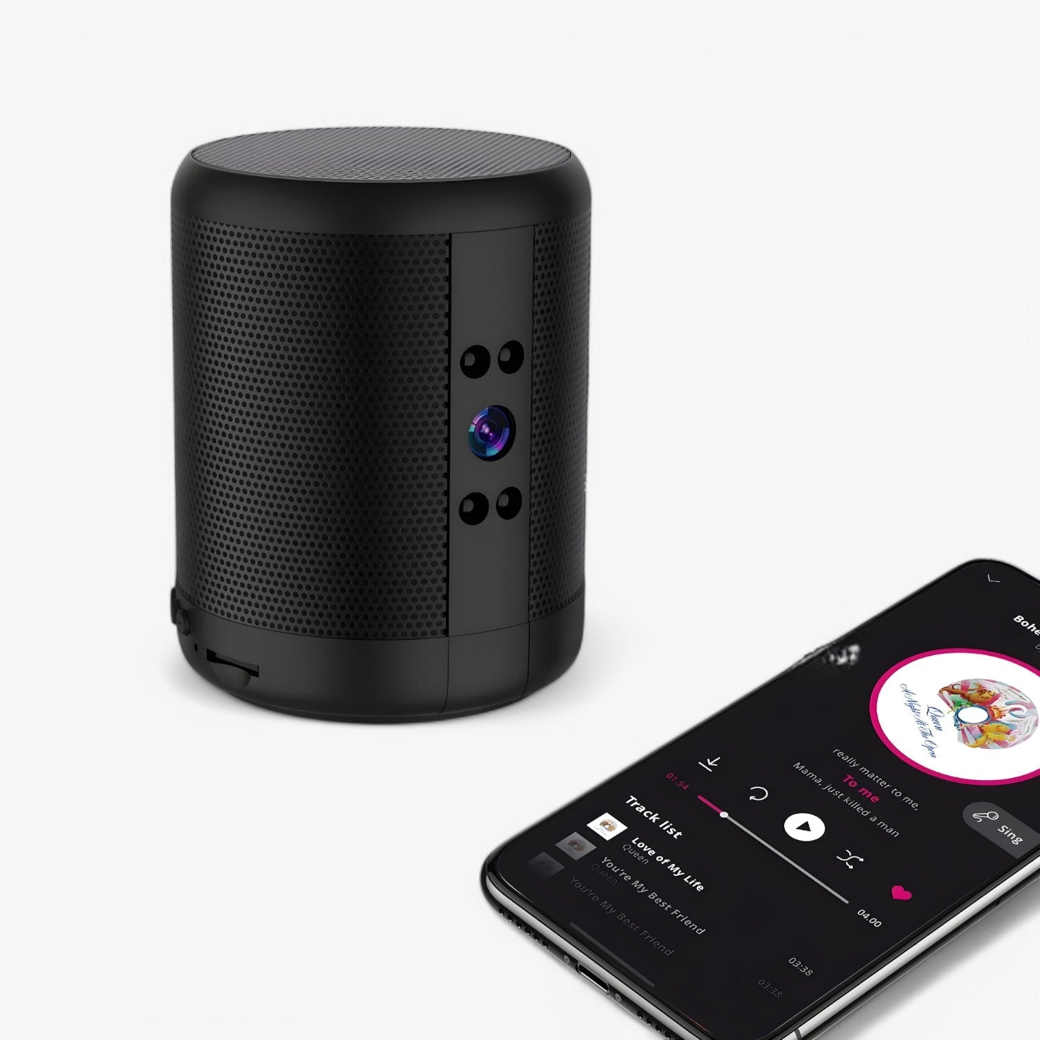 Mini Telecamera WiFi con Altoparlante Bluetooth e Visione Notturna - - altoparlante bluetooth camera gadget gadgets notturna telecamera telecamera wifi visione wifi - Concept Palermo