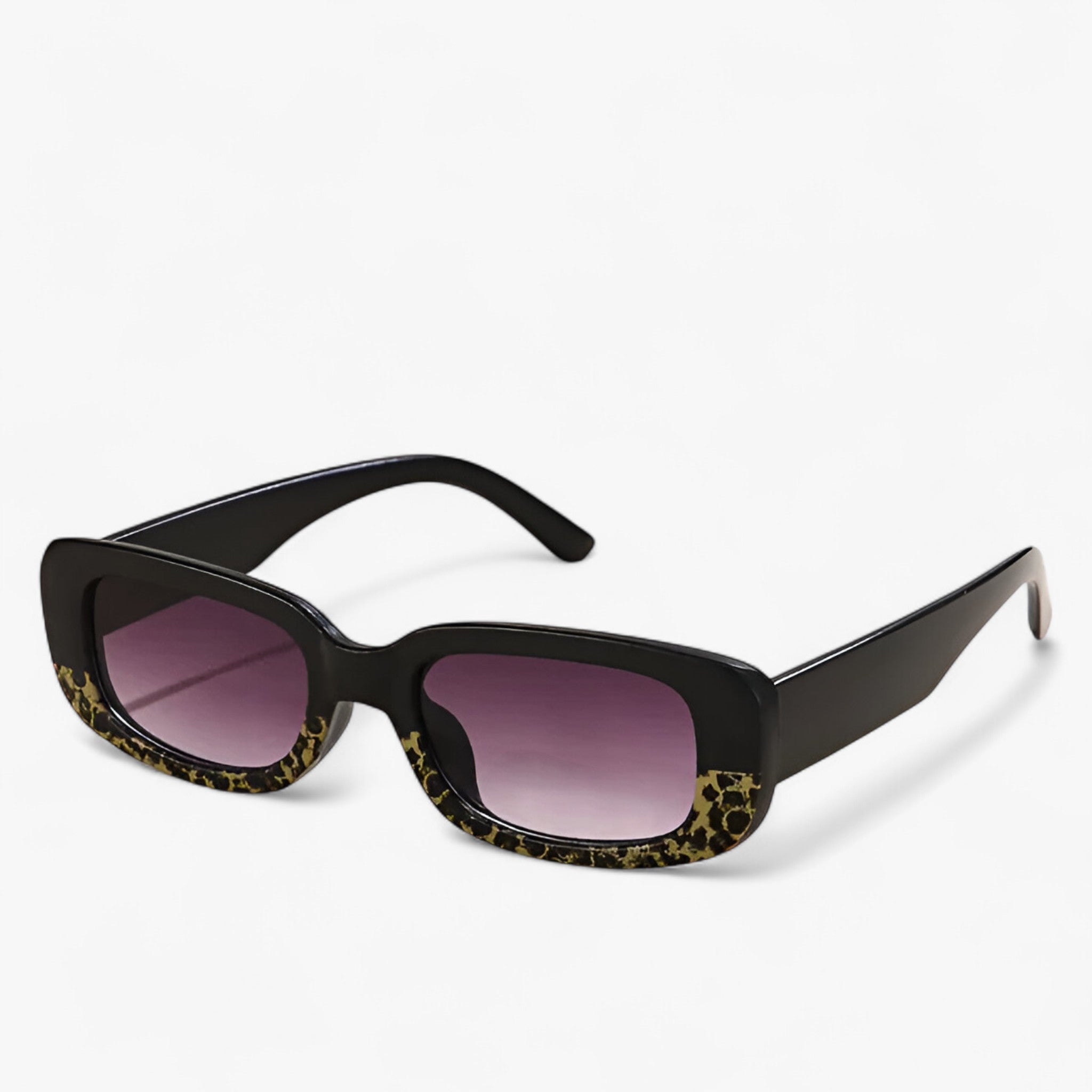 Occhiali da sole rettangolari retrò unisex con lenti nere Uomo - leopardo nero Come mostrato - Fashion Sunglasses lenti mens sunglasses nere occhiali occhiali sole Polarized man sunglasses polarized sunglasses women retr rettangolari sole sun glasses Sun protection Sunglasses sunglasses polarized men - Concept Palermo