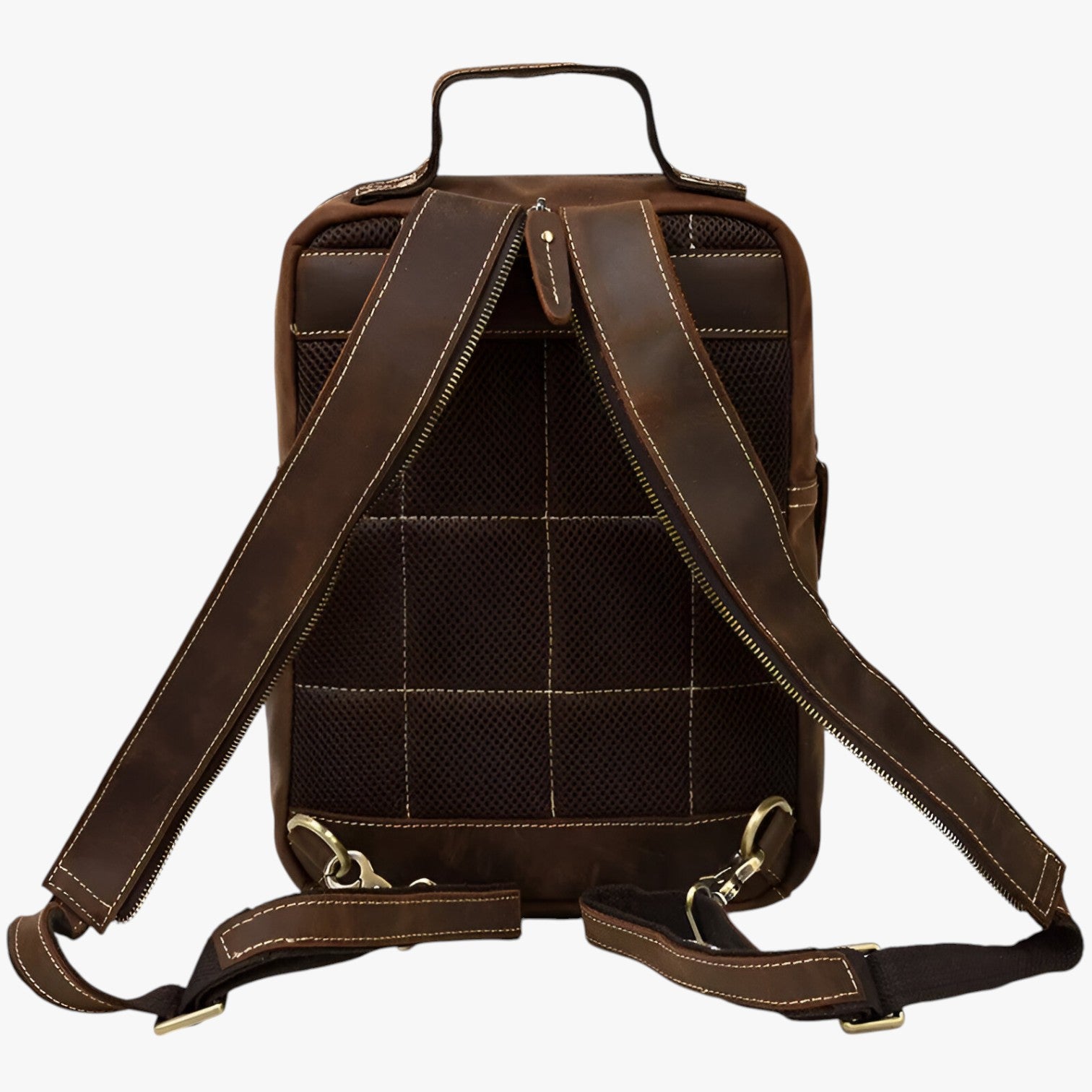 Zaino in pelle vintage a doppio uso - - Bags bags for men doppio pelle vintage zaino zaino pelle - Concept Palermo