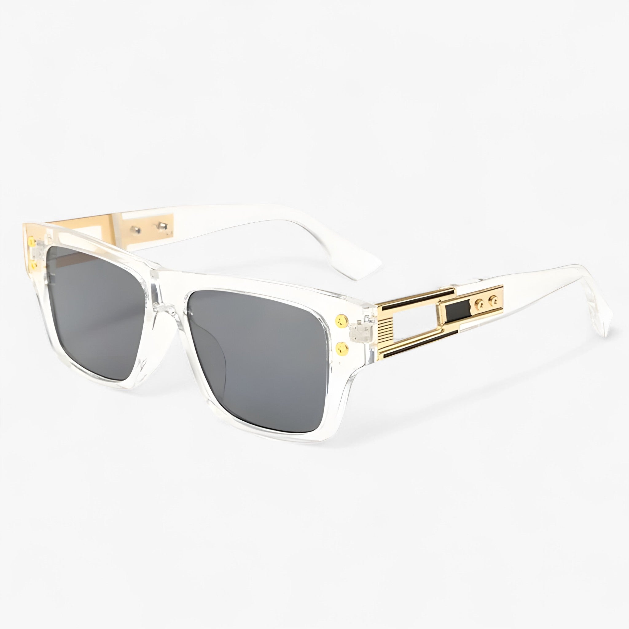 Occhiali da sole vintage unisex squadrati Uomo - Bianco grigio Come immagine - Fashion Sunglasses men sunglasses polarized mens sunglasses occhiali occhiali sole Polarized man sunglasses sole squadrati sunglasses sunglasses polarized men unisex uomo vintage - Concept Palermo