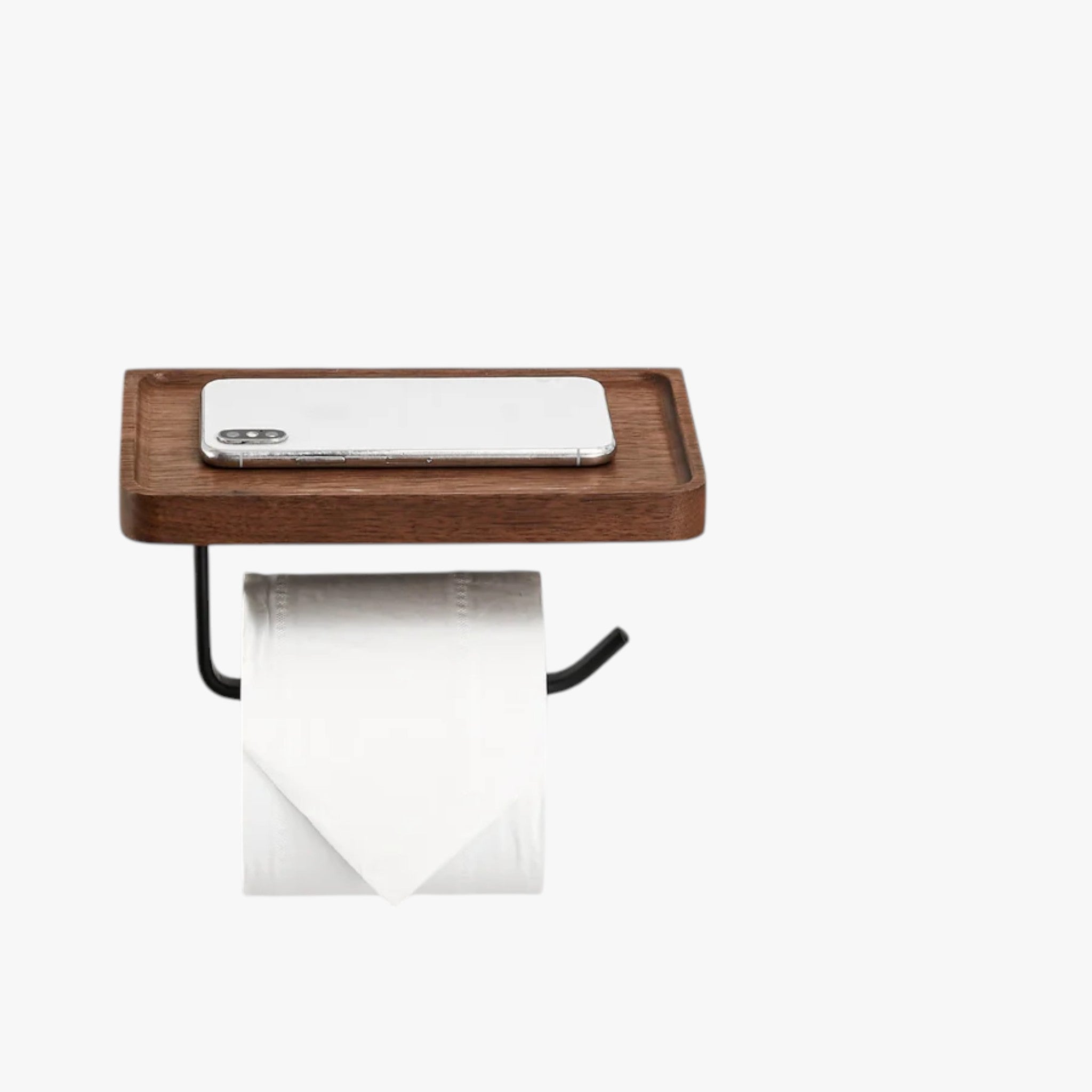 SmartHome - Porta carta igienica in legno supporto per telefono - - Bathroom accessories carta Home home & garden igienica legno phone holder porta smarthome supporto telefono toilet paper holder - Concept Palermo